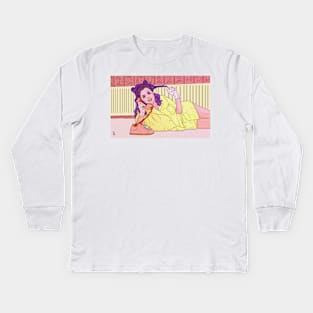 Lonely Hearts Line Kids Long Sleeve T-Shirt